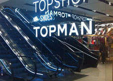 Topshop Glass Displays