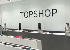 Topshop Glass Displays